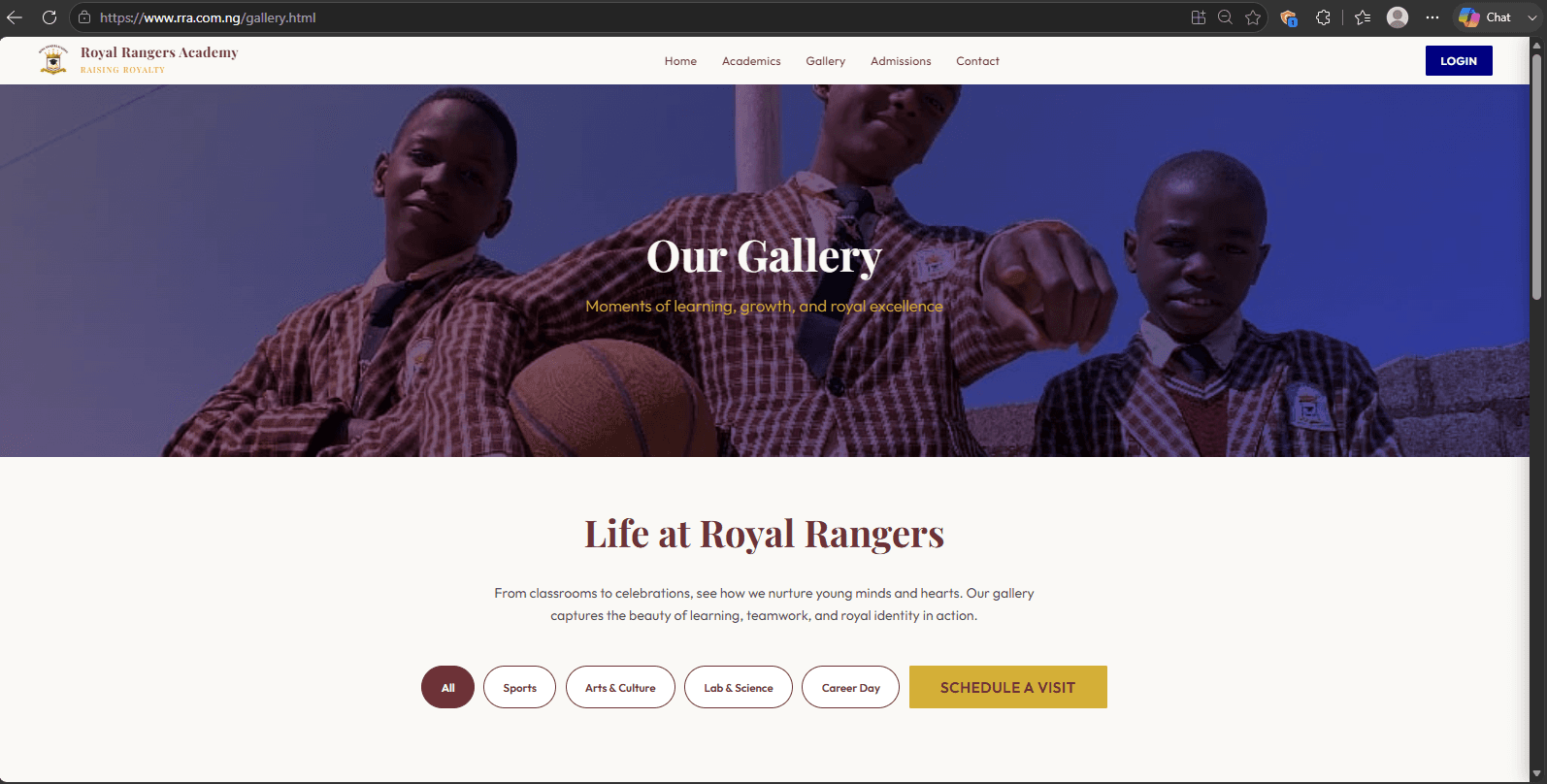 Lagos Model College: Academic Portal