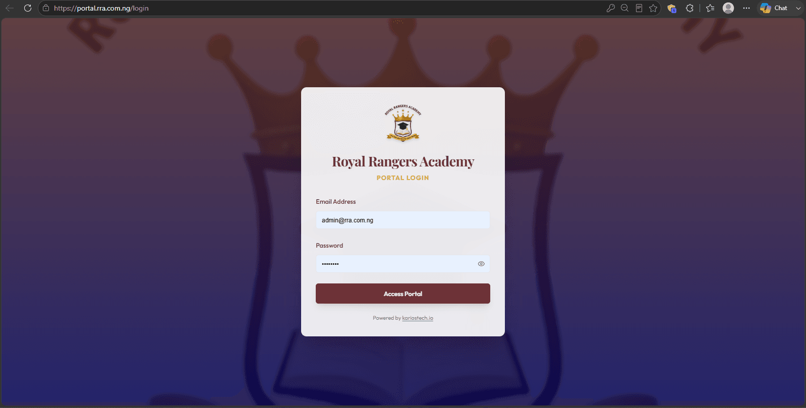 Interactive Term Calendar & Announcements